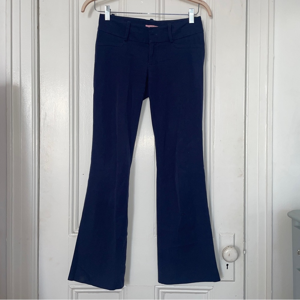 Lilly Pulitzer Navy Low Rise Bootcut Pants